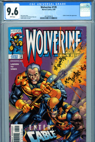 Wolverine #139 CGC graded 9.6 - Cable/Arnim Zola appearance