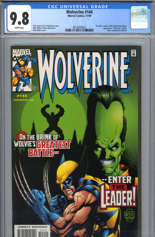 Wolverine #144 CGC graded 9.8 Hercules, Leader, Hulk, Dum Dum Dugan HIGHEST GRADED