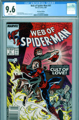 Web Of Spider-Man #41 CGC graded 9.6 NEWSSTAND EDITION - PEDIGREE?