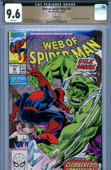 Web Of Spider-Man #69 CGC graded 9.6 PEDIGREE - Hulk and Betty Banner c/s - SOLD!