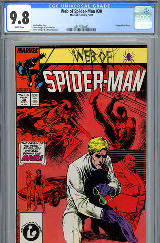 Web Of Spider-Man #30 CGC 9.8 - origin of the Rose HIGHEST GRADED scarce!