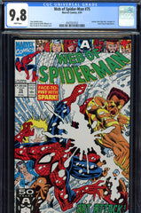 Web Of Spider-Man #075 CGC 9.8 Iceman, New Warriors, Avengers, Avant Guard app.