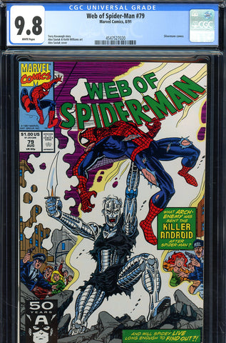 Web Of Spider-Man #79 CGC 9.8  Silvermane cameo  HIGHEST GRADED