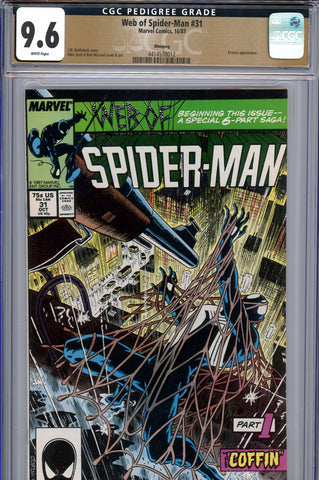 Web of Spider-Man #31 CGC 9.6 - Kraven appearance PEDIGREE - SOLD!