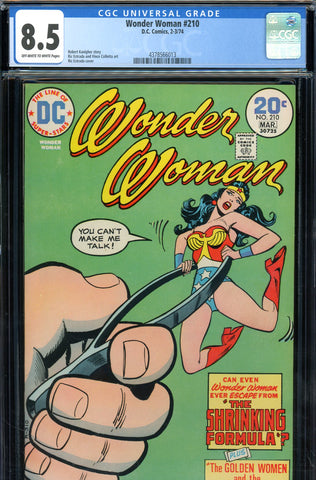 Wonder Woman #210 CGC graded 8.5 Estrada cover/art