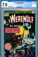 Werewolf By Night #33 CGC graded 7.0 2nd appearance of Moon Knight - SOLD!
