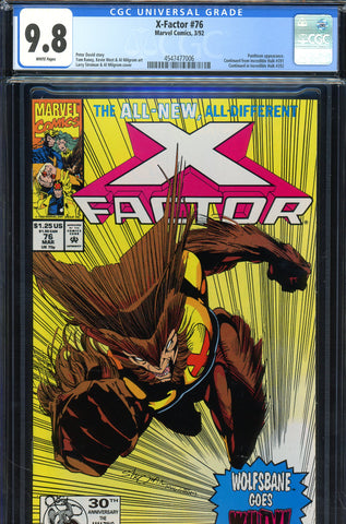 X-Factor #76 CGC 9.8 - Pantheon appearance  HIGHEST GRADED