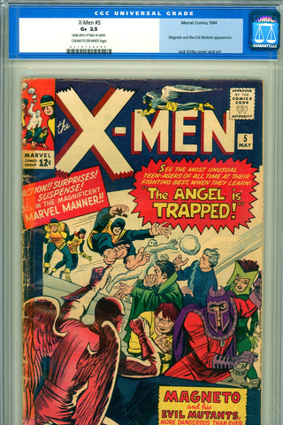 X-Men #5 CGC 2.5  Magneto's 3rd appearance - 2nd appearance of Evil Mutants