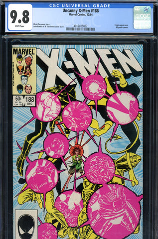 Uncanny X-Men #188 CGC graded 9.8  Forge appearance Magneto cameo