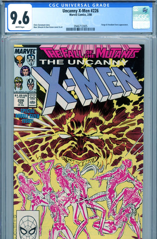 Uncanny X-Men #226 CGC graded 9.6 Freedom Force and Forge appearance