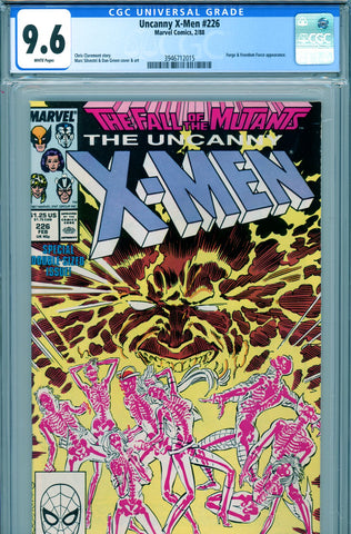 Uncanny X-Men #226 CGC graded 9.6 Freedom Force and Forge appearance
