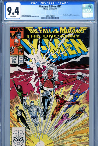 Uncanny X-Men #227 CGC graded 9.4 Freedom Force and Forge appearance
