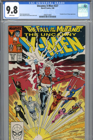Uncanny X-Men #227 CGC graded 9.8 Freedom Force and Forge appearance HIGHEST GRADED