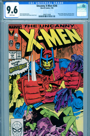 Uncanny X-Men #246 CGC graded 9.6 Master Mold cover and story