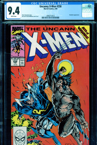 Uncanny X-Men #258 CGC graded 9.4  Mandarin appearance