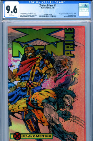 X-Men: Prime #01 CGC graded 9.6 - first Marrow as an adult