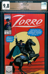 Zorro #1 CGC 9.8 HIGHEST GRADED PEDIGREE - SOLD!