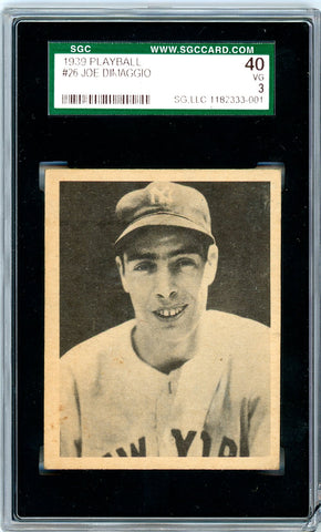 1939 Playball SGC GRADED 40 - Joe DiMaggio SOLD!