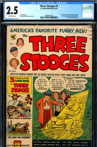 Three Stooges #1 CGC graded 2.5 - St. John Publication - SOLD!