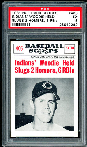 1961 (405) Nu-Cards Baseball Scoops PSA GRADED 5 - SOLD!