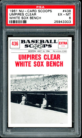 1961 (436) Nu-Cards Baseball Scoops PSA GRADED 6 - SOLD!