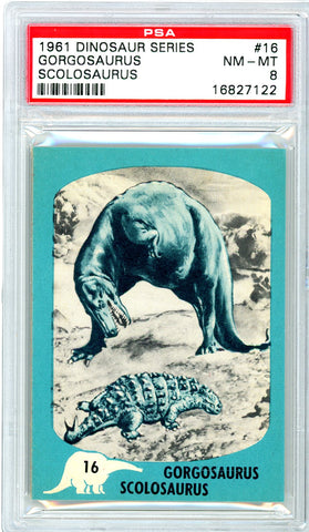 1961 Nu-Cards Dinosaur Series #16 PSA GRADED 8 - SOLD!