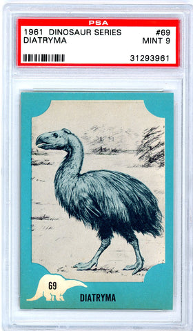 1961 Nu-Cards Dinosaur Series #69 PSA GRADED 9 - SOLD!
