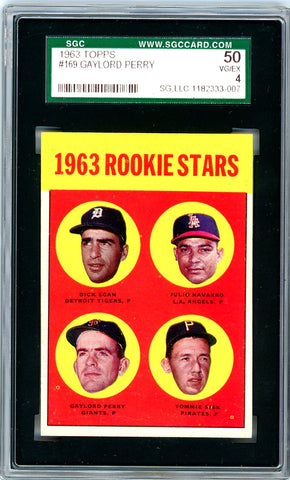 1963 Topps SGC GRADED 50  Gaylord Perry - SOLD!