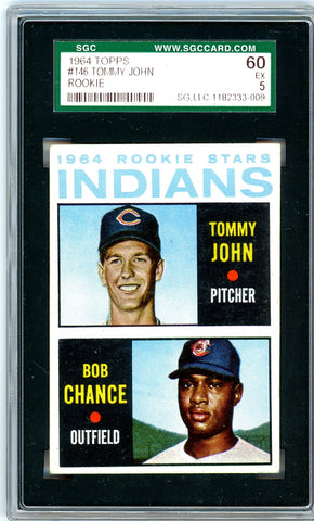 1964 Topps SGC GRADED 60 - Tommy John - Rookie SOLD!