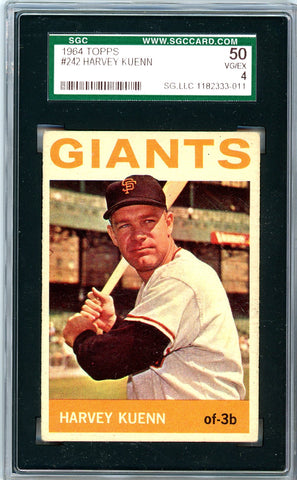 1964 Topps SGC GRADED 50 - Harvey Kuenn - SOLD!