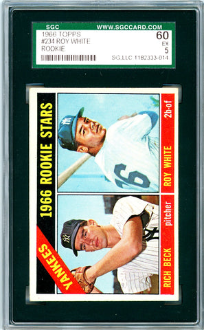 1966 Topps SGC GRADED 60 - Roy White - Rookie - SOLD!