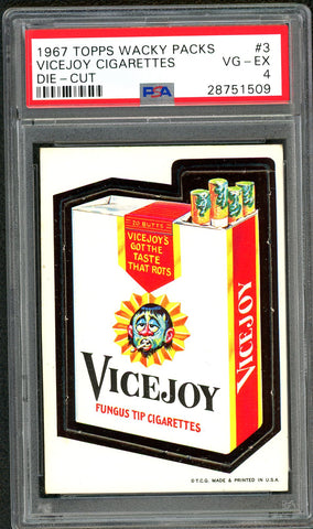 1967 Topps Wacky Packs Die-Cut #03 PSA GRADED 4 - SOLD!