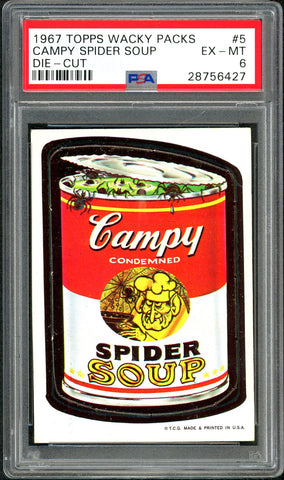 1967 Topps Wacky Packs Die-Cut #05 PSA GRADED 6 NRT - SOLD!