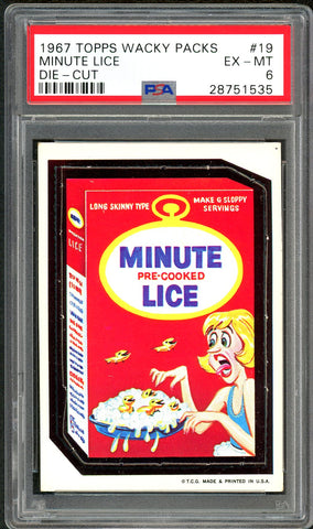 1967 Topps Wacky Packs Die-Cut #19 PSA GRADED 6 - SOLD!