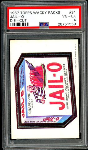 1967 Topps Wacky Packs Die-Cut #31 PSA GRADED 4 - SOLD!