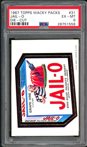 1967 Topps Wacky Packs Die-Cut #31 PSA GRADED 6 - SOLD!