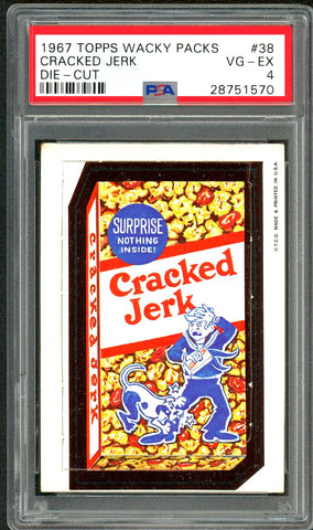 1967 Topps Wacky Packs Die-Cut #38 PSA GRADED 4 VARIANT NRT - SOLD!