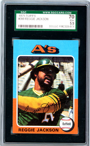 1975 Topps SGC GRADED 70 - Reggie Jackson - SOLD!