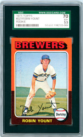 1975 Topps SGC GRADED 70 - Robin Yount - Rookie - SOLD!