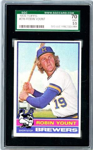 1976 Topps SGC GRADED 70 - Robin Yount - SOLD!