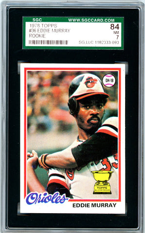 1978 Topps SGC GRADED 84 - Eddie Murray - Rookie - SOLD!