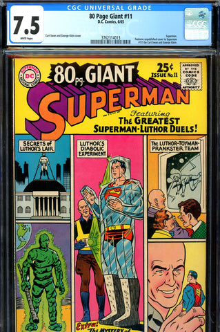 Eighty Page Giant #11 CGC graded 7.5  Curt Swan cover - SOLD!