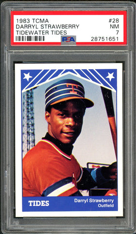 1983 TCMA PSA GRADED 7 - Darryl Strawberry - minor league SOLD!