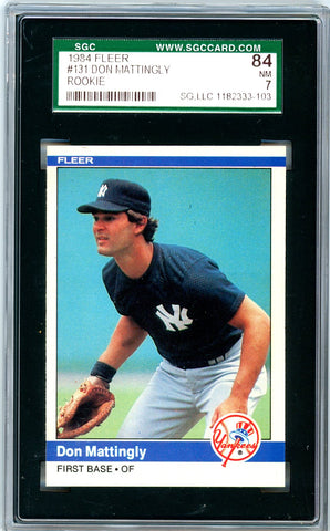 1984 Fleer SGC GRADED 84 - Don Mattingly - Rookie SOLD!