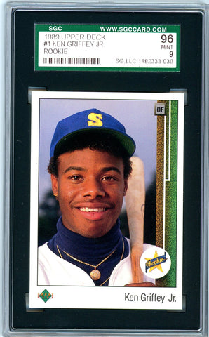 1989 Upper Deck SGC GRADED 96 Ken Griffey Jr.  Rookie - SOLD!
