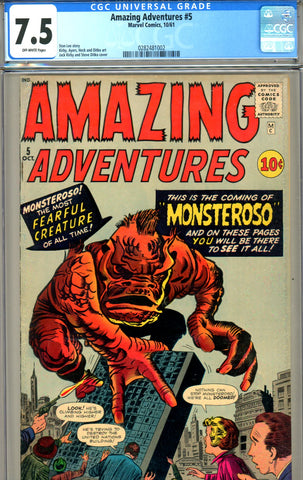 Amazing Adventures v1961 #05   CGC graded 7.5 - SOLD!