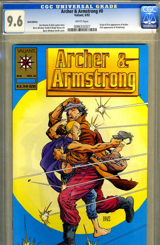 Archer & Armstrong #0  CGC graded 9.6 - Gold Edition - low print run SOLD!