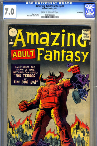 Amazing Adult Fantasy #09   CGC graded 7.0 - SOLD!