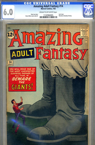 Amazing Adult Fantasy #14   CGC graded 6.0 - SOLD
