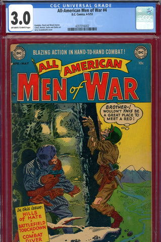 All-American Men of War #04 CGC graded 3.0 - Grandenetti cover - SOLD!